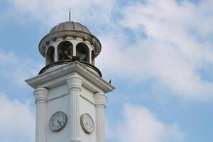 Beautiful mosque dome in sunny weather in the morning photo