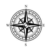 Compass icon isolated on white background vector