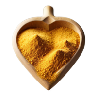 Onion salt off white fine powder gently dusted in heart shape Spices food and culinary png