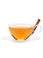Spiced Apple Tea with cinnamon, cloves, and apple, rich amber and red tones, isolated on transparent png
