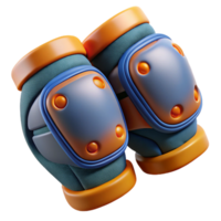 3D Illustration of Elbow Pads png