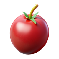 3D Render of a Red Tomato png