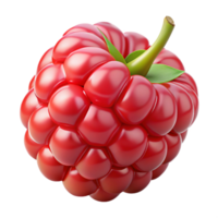 3D Render of a Red Raspberry png