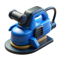 Blue 3D Render of a Random Orbital Sander png
