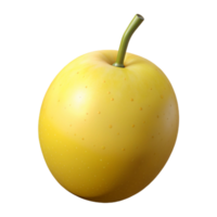 3D Render of a Yellow Fruit png