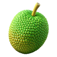 3D Render of Green Breadfruit png