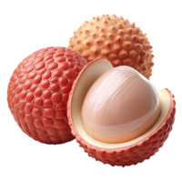 3D Render of Lychees png
