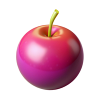 3D Render of a Pink Fruit png