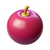 3d render do uma Rosa fruta ilustração png