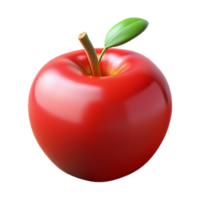 vermelho maçã 3d render png