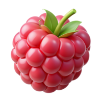 3D Render of a Single Raspberry png