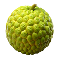 3D Render of a Yellow Fruit with Unique Texture png