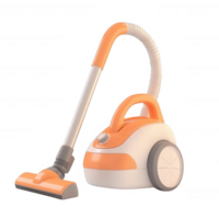 Modern orange vacuum cleaner for efficient home cleaning tasks. png