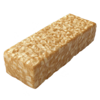 Nutritious and delicious block of compressed plant-based protein for healthy diets. png