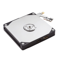 Portable Hard Drive Isolated on a White Background for Tech Advertising on transparent background png