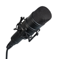 Isolated Radio Microphone for Audio Production on transparent background png