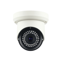 High-Resolution Security Camera Isolated on White Background for Surveillance Use on transparent background png