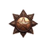 Authentic Sheriff Badge for Law Enforcement Visuals on transparent background png