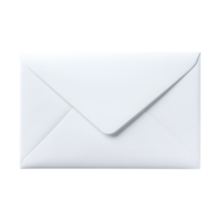 Stylish Clean White Envelope for Professional Correspondence on Transparent Background png