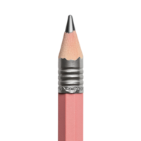 Sharp Pencil with Fresh Eraser for Creative Projects on Transparent Background png