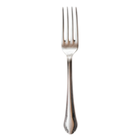 Elegant Silver Fork for Table Setting on Transparent Background png