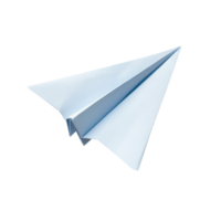 A Simple Paper Airplane Folded Neatly Isolated for Educational Use on Transparent Background png