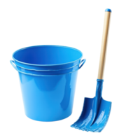 Colorful Bucket and Spade Isolated for Beach Playtime on Transparent Background png