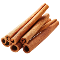 Cinnamon Sticks Isolated on White Background for Culinary Use on Transparent Background png