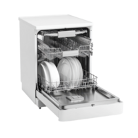 Efficient Electric Dishwasher for Modern Kitchens on Transparent Background png