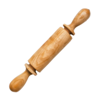 Rolling pin top view full length isolate on transparent background png
