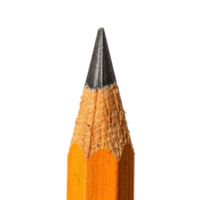 pencil top view isolate on transparent background png