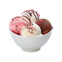ice cream isolate on transparent background png