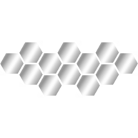 Acrylic hexagons patterns. Gold hexagon for decorative. Acrylic sticker hexagon. dynamic arrangement of hexagon patterns png