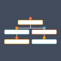 Infographic Organization Flowchart vector