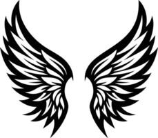 Wings Silhouette The Symbol of Freedom and Grace in Shadows vector