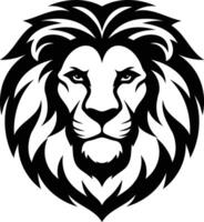 Lion Head Silhouette The Majestic King of the Jungle in Shadows vector