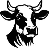 Cow Silhouette The Symbol of Farm Life and Rustic Charm vector