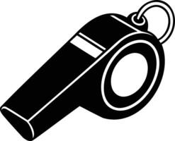 Whistle Silhouette The Iconic Symbol of Sound and Command vector