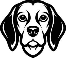 Beagle Dog Silhouette The Loyal and Playful Companion in Shadows vector