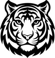 Tiger Head Silhouette The Fierce and Majestic King of the Jungle vector