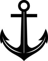 Anchor Silhouette The Timeless Symbol of Strength and Stability in Shadows vector