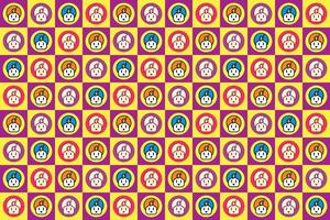 Power Plug With Turban Smiley Wrapping paper Design vector