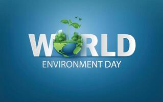 World Environment Day, A Call to Protect Our Planet vector