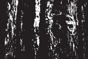 A black and white drawing of a tree trunk vector