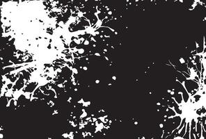 Black and white grunge background with splashes vector