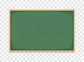Blank horizontal green blackboard with shadow vector