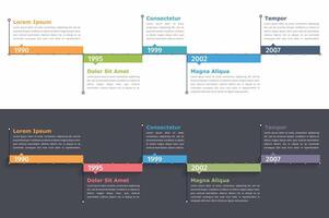 Timeline infographics template, flowchart, workflow or process infographics vector