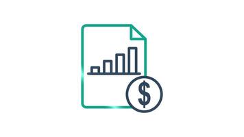 Cost animated icon. suitable for user interface, provide visual feedback, etc. animated icon related to purchase management video