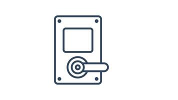 Key card animated icon. suitable for user interface, provide visual feedback, etc. animated icon related to hotel video