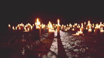 Abundance of Candles on Table video